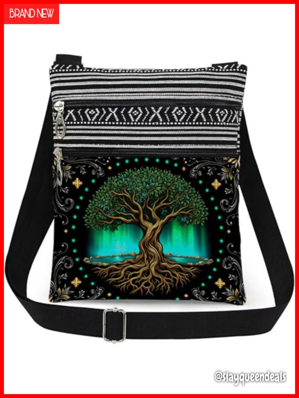 Small Casual Crossbody Bag Adjustable Strap Messenger Zipper Lightweight Handbag